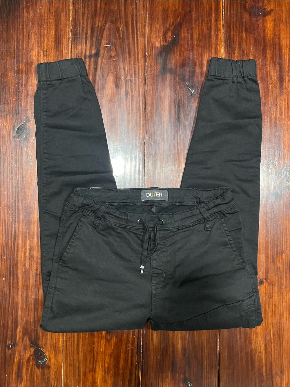 DU/ER Black Slim Fit Cargo Jogger Pants 30x29